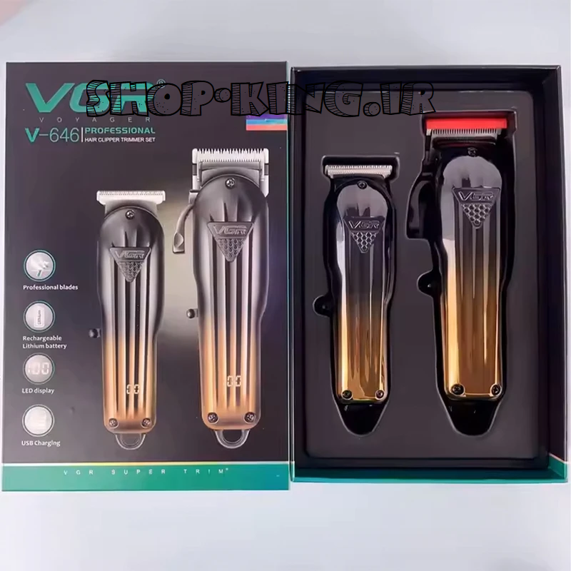 ماشین اصلاح موی سر و صورت وی جی ار مدل V-646
