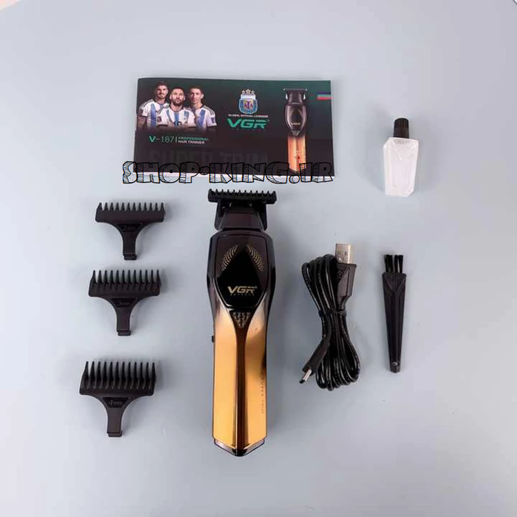 ماشین اصلاح موی سر و صورت وی جی ار مدل v-187