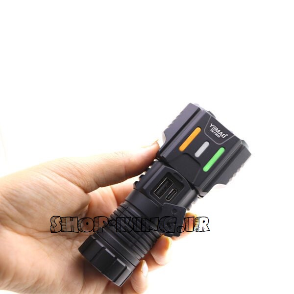 چراغ قوه 6 لامپ پرنور یامئو مدل YM-F302X