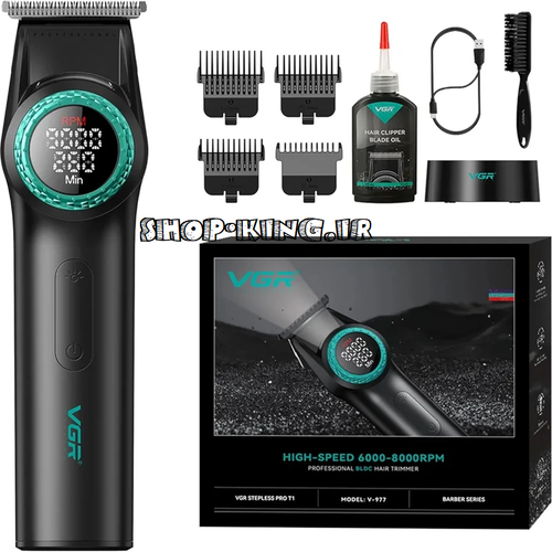 ماشین اصلاح موی سر و صورت وی جی ار مدل v-977