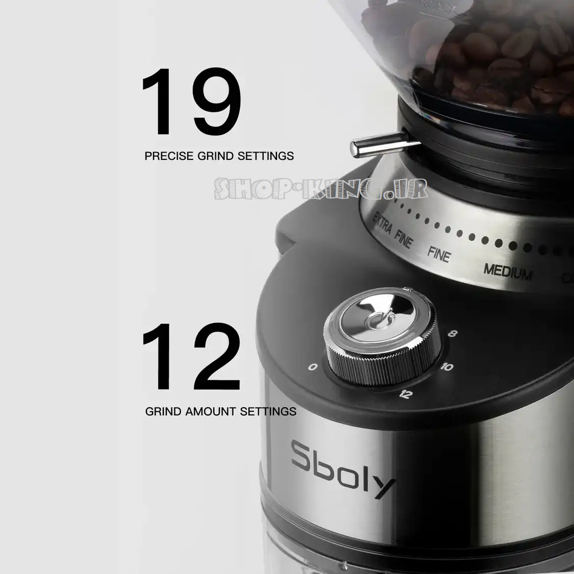 آسیاب قهوه اسبولی مدل SYCG-801D Sboly